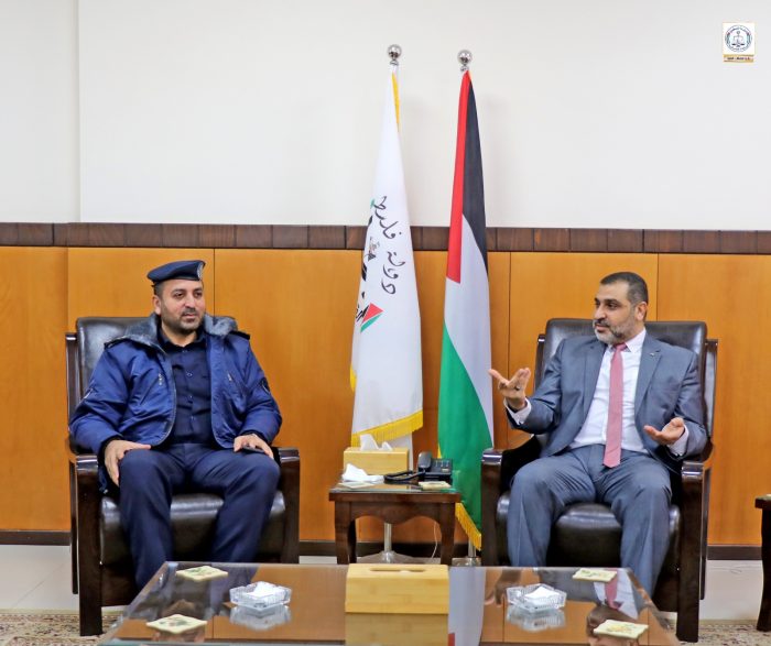 المستشار المدهون يستقبل وفداً من الإدارة العامة لشرطة الحراسات – المجلس